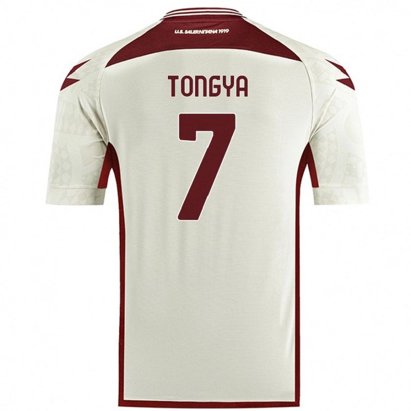 Danxenキッズフランコ・トンギャ#7クリームカラーアウェイシャツ2024/25ジャージーユニフォーム