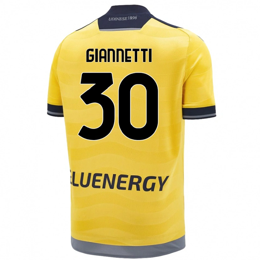 Danxenキッズラウタロ・ジアネッティ#30ゴールデンアウェイシャツ2024/25ジャージーユニフォーム
