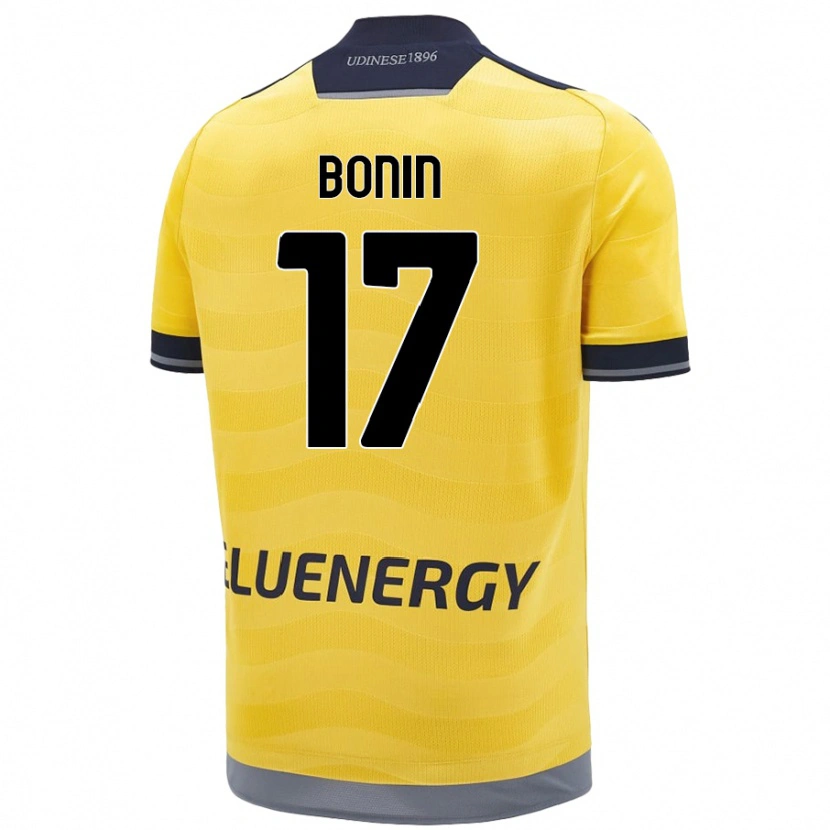 Danxenキッズルカ・ボニン#17ゴールデンアウェイシャツ2024/25ジャージーユニフォーム