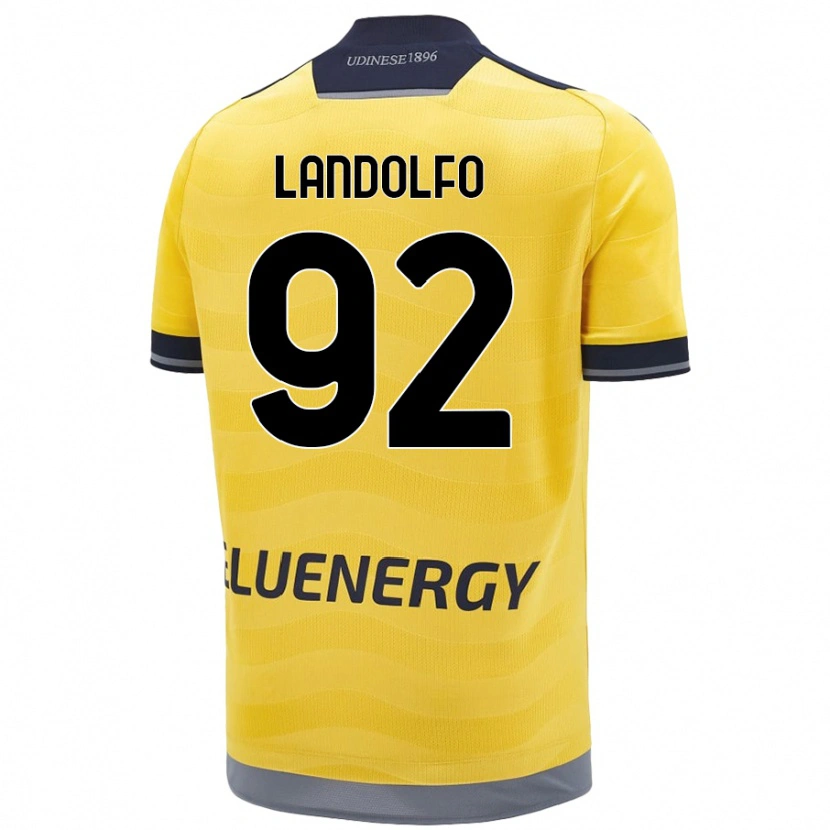 DanxenキッズTommaso Landolfo#92ゴールデンアウェイシャツ2024/25ジャージーユニフォーム
