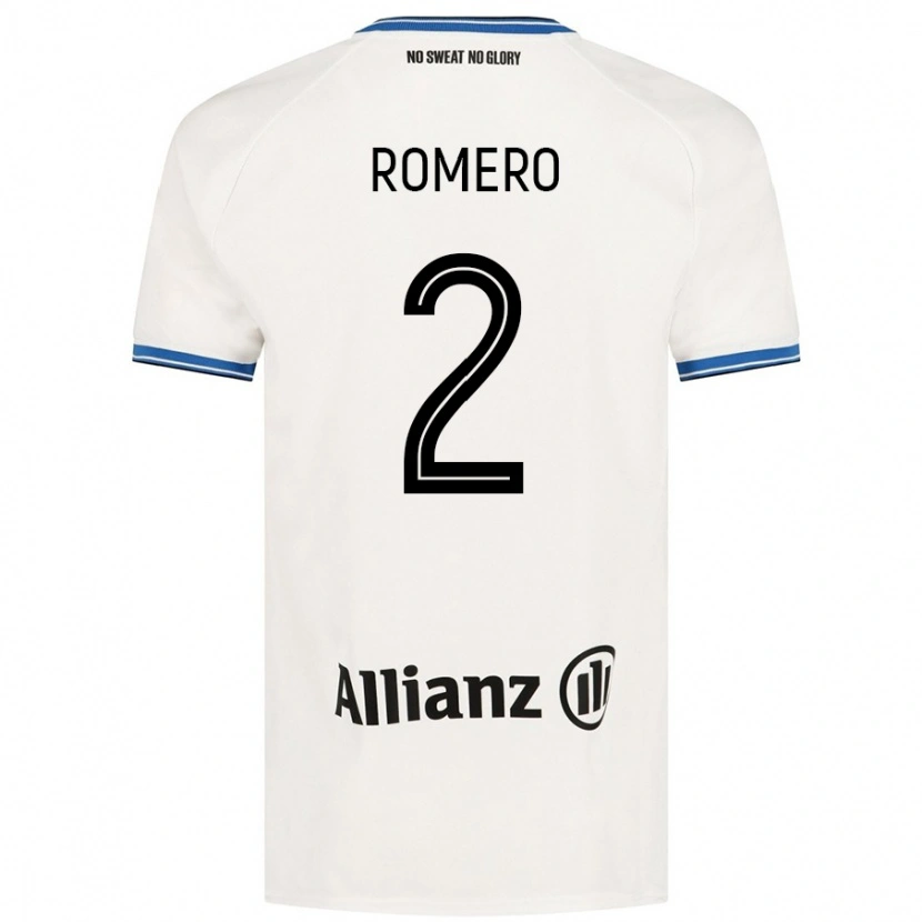 Danxenキッズザイド・ロメロ#2白アウェイシャツ2024/25ジャージーユニフォーム
