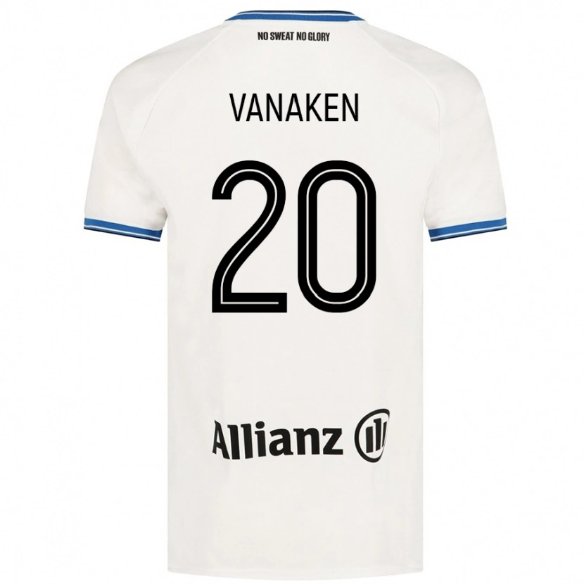 Danxenキッズハンス・ヴァナケン#20白アウェイシャツ2024/25ジャージーユニフォーム