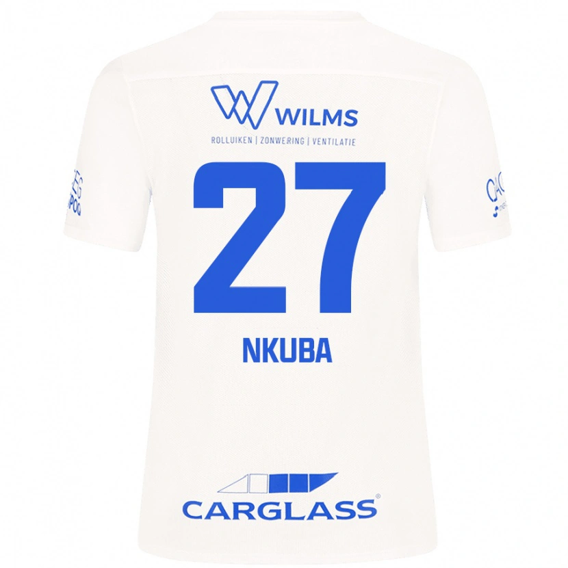 DanxenキッズKen Nkuba#27白アウェイシャツ2024/25ジャージーユニフォーム