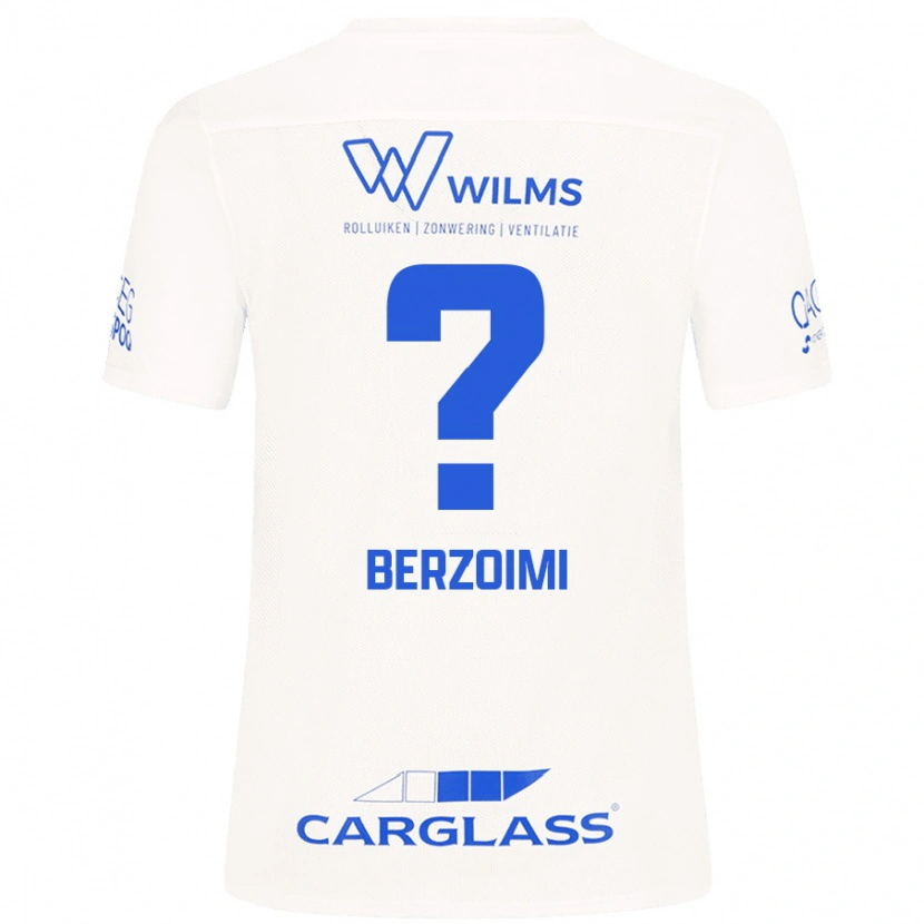 DanxenキッズMohamed Berzoimi#0白アウェイシャツ2024/25ジャージーユニフォーム