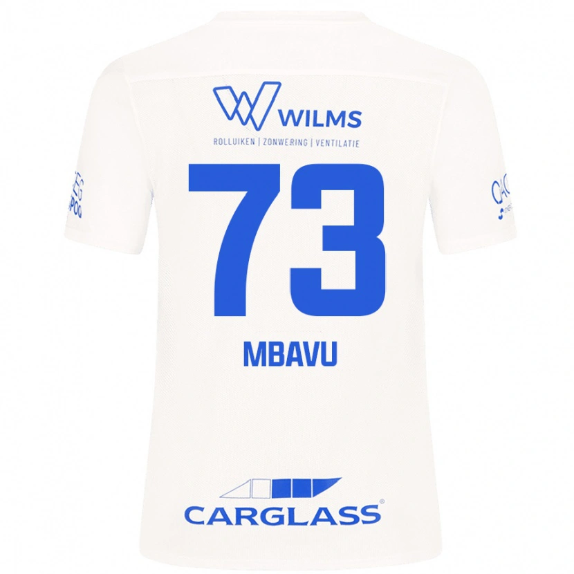 DanxenキッズElie Mbavu#73白アウェイシャツ2024/25ジャージーユニフォーム