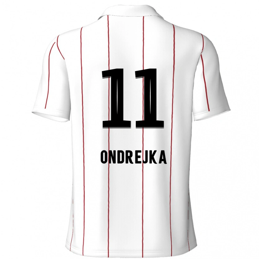 Danxenキッズヤコブ・オンドレイカ#11白 黒アウェイシャツ2024/25ジャージーユニフォーム