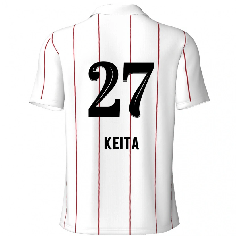 Danxenキッズマンデラ・ケイタ#27白 黒アウェイシャツ2024/25ジャージーユニフォーム