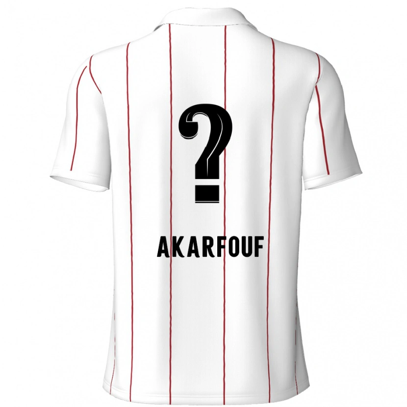 DanxenキッズHamza Akarfouf#0白 黒アウェイシャツ2024/25ジャージーユニフォーム