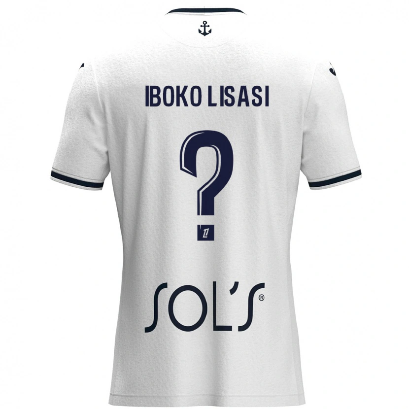 DanxenキッズMalachie Iboko Lisasi#0白 ダークブルーアウェイシャツ2024/25ジャージーユニフォーム