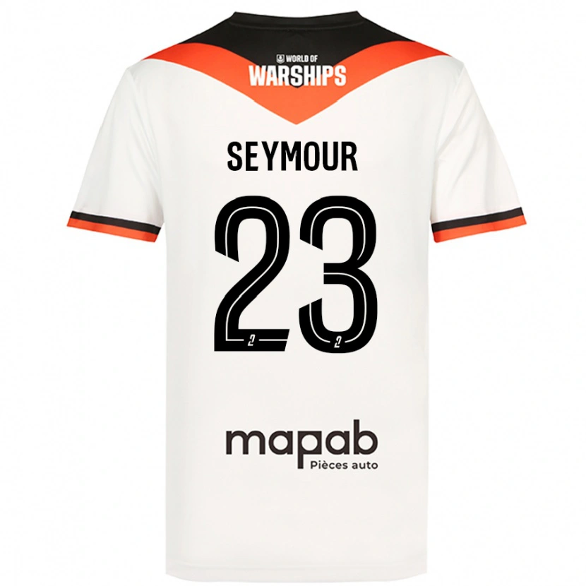 DanxenキッズBrice Seymour#23白アウェイシャツ2024/25ジャージーユニフォーム