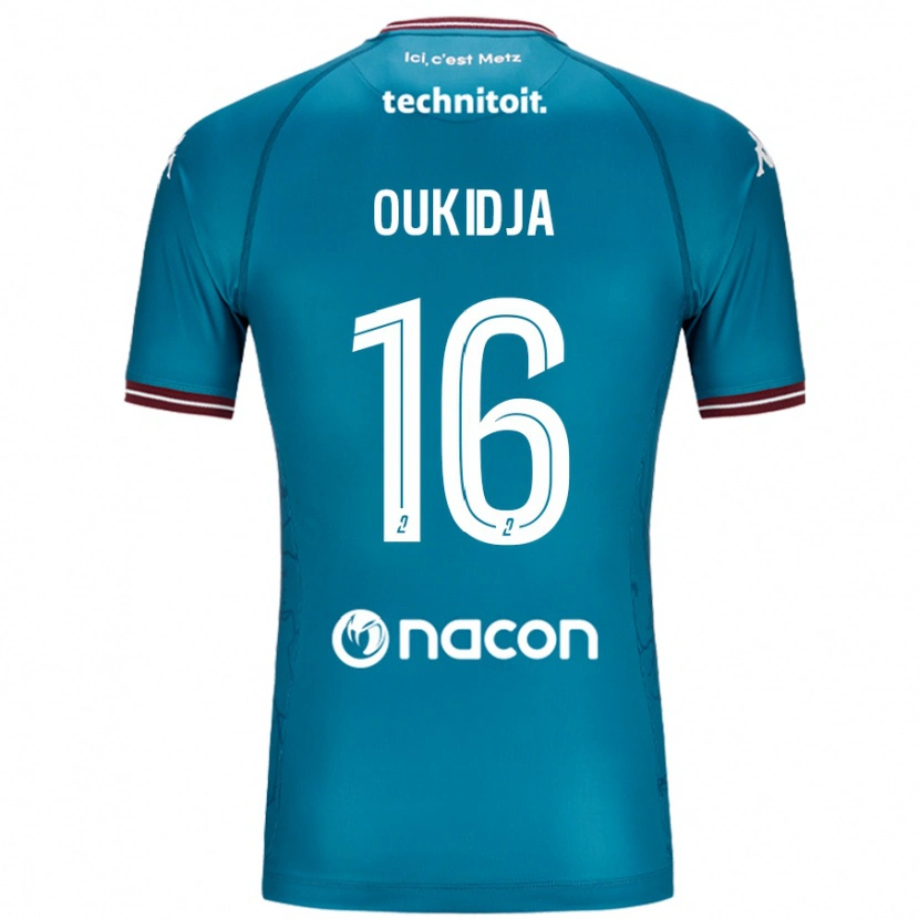 Danxenキッズアレクサンドル・ウキジャ#16ペトロールブルーアウェイシャツ2024/25ジャージーユニフォーム
