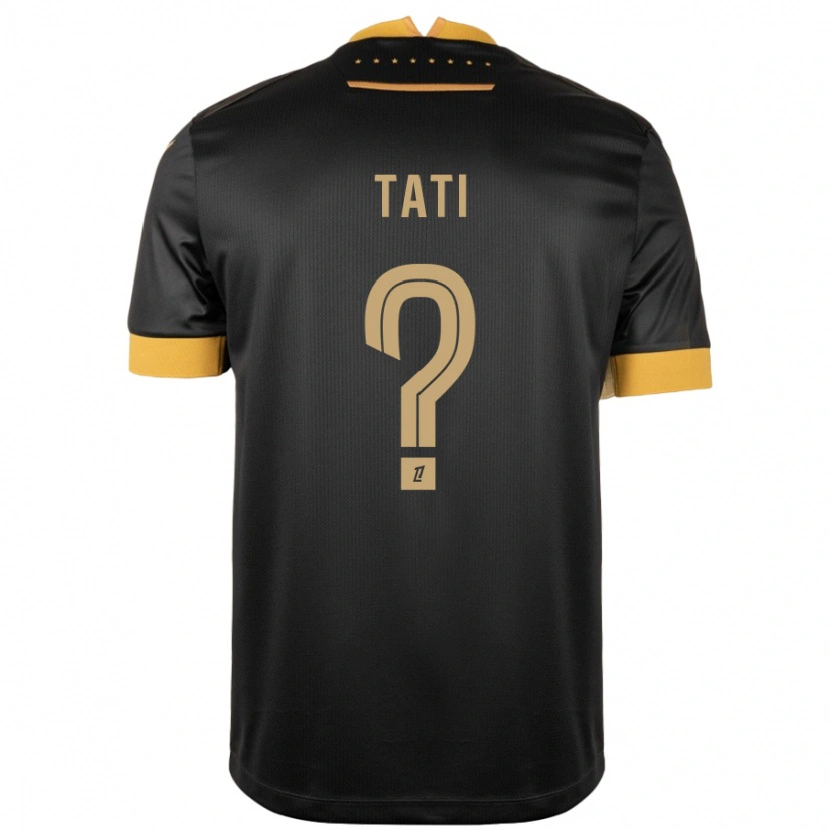 DanxenキッズTylel Tati#0ブラック ブラウンアウェイシャツ2024/25ジャージーユニフォーム