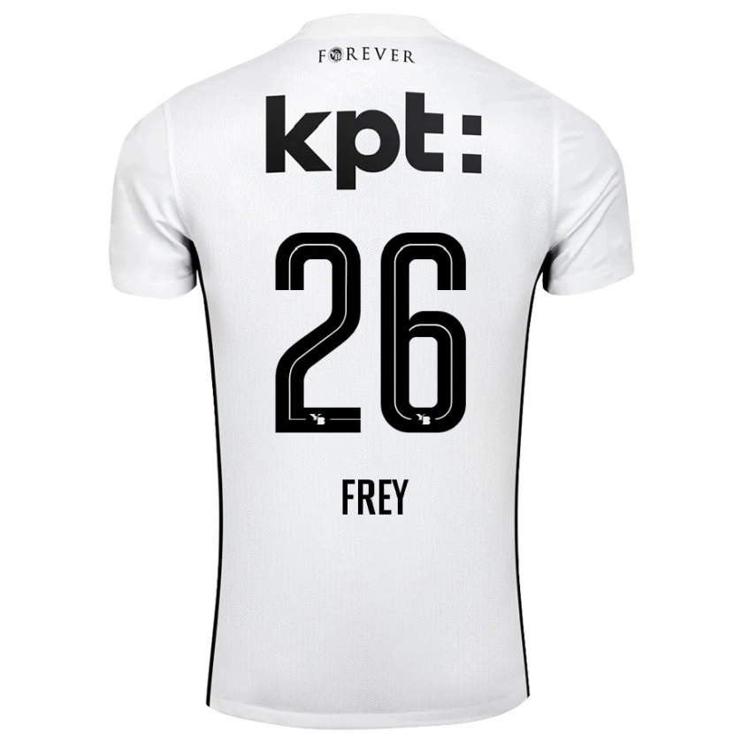 DanxenキッズLaura Frey#26白 黒アウェイシャツ2024/25ジャージーユニフォーム