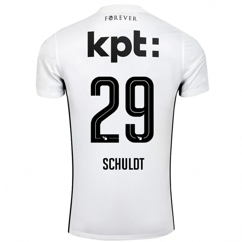 DanxenキッズInga Schuldt#29白 黒アウェイシャツ2024/25ジャージーユニフォーム