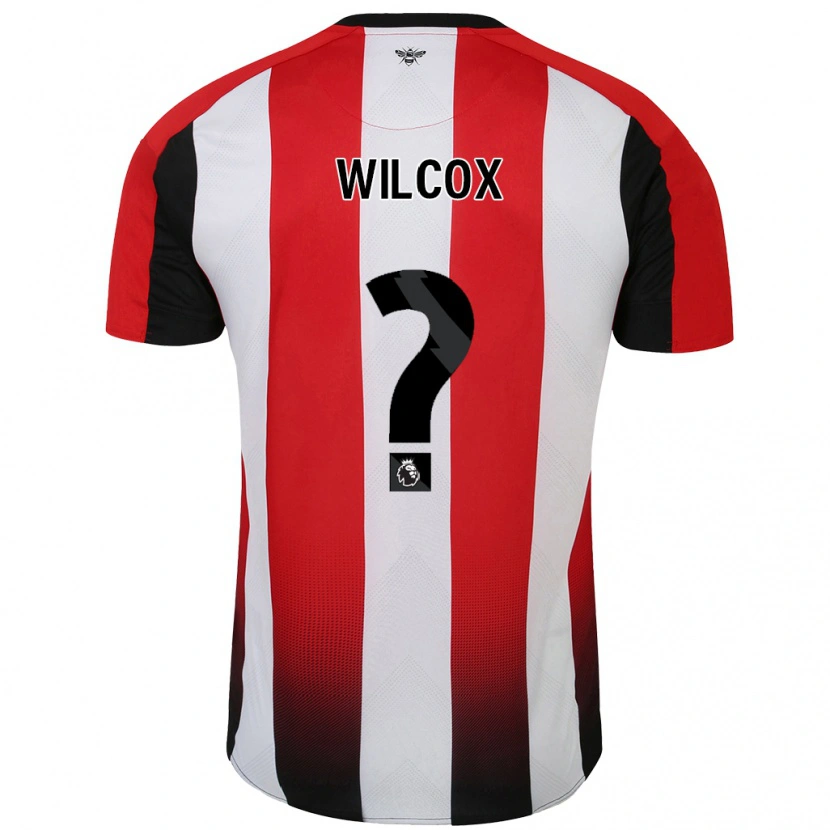 DanxenメンズMax Wilcox#0赤 白ホームシャツ2024/25ジャージーユニフォーム