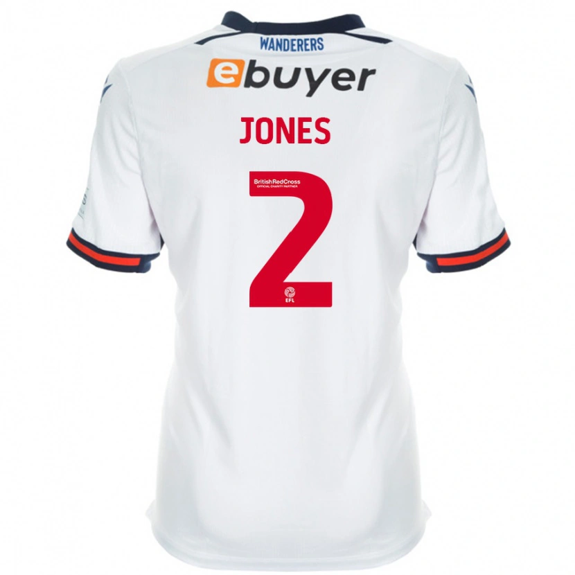 DanxenメンズGethin Jones#2白ホームシャツ2024/25ジャージーユニフォーム
