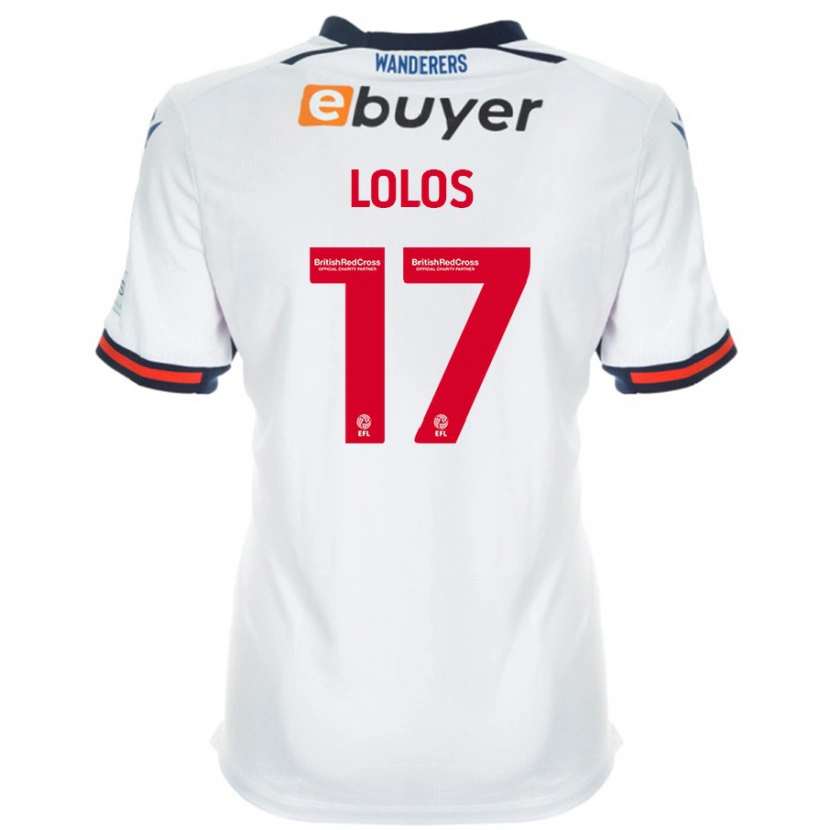 DanxenメンズKlaidi Lolos#17白ホームシャツ2024/25ジャージーユニフォーム
