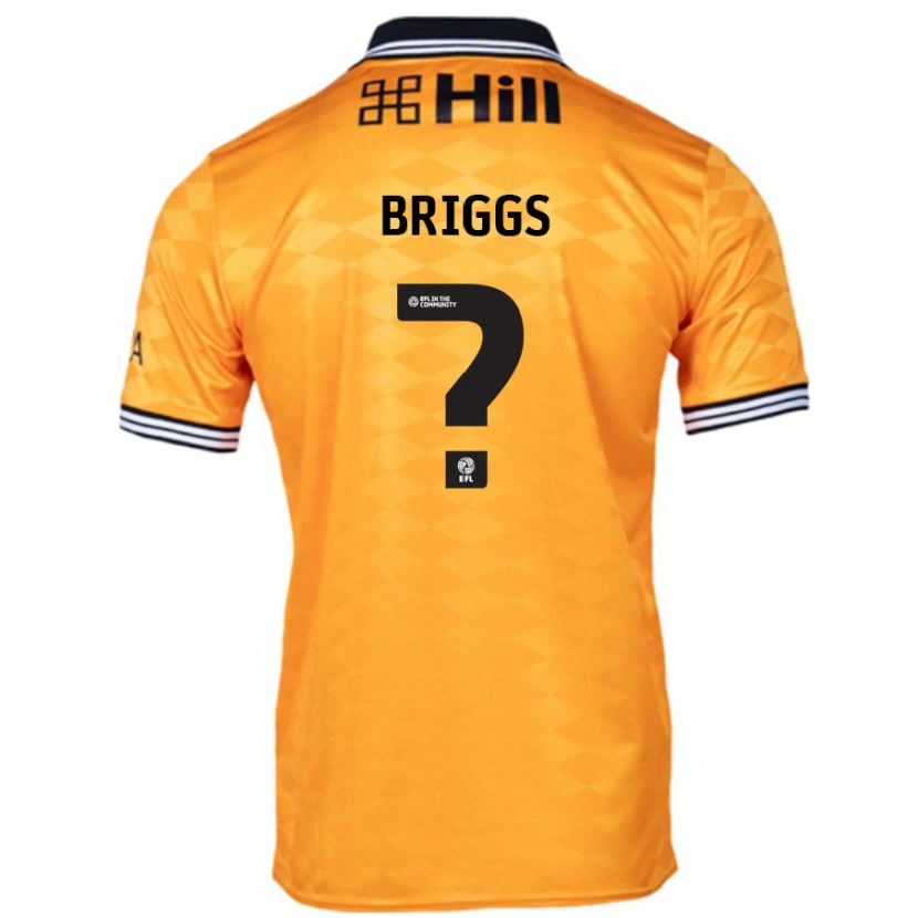DanxenメンズJj Briggs#0オレンジホームシャツ2024/25ジャージーユニフォーム
