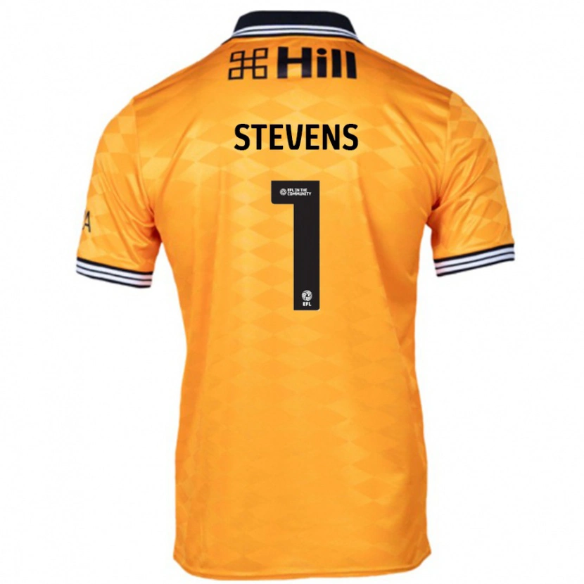 DanxenメンズJack Stevens#1オレンジホームシャツ2024/25ジャージーユニフォーム