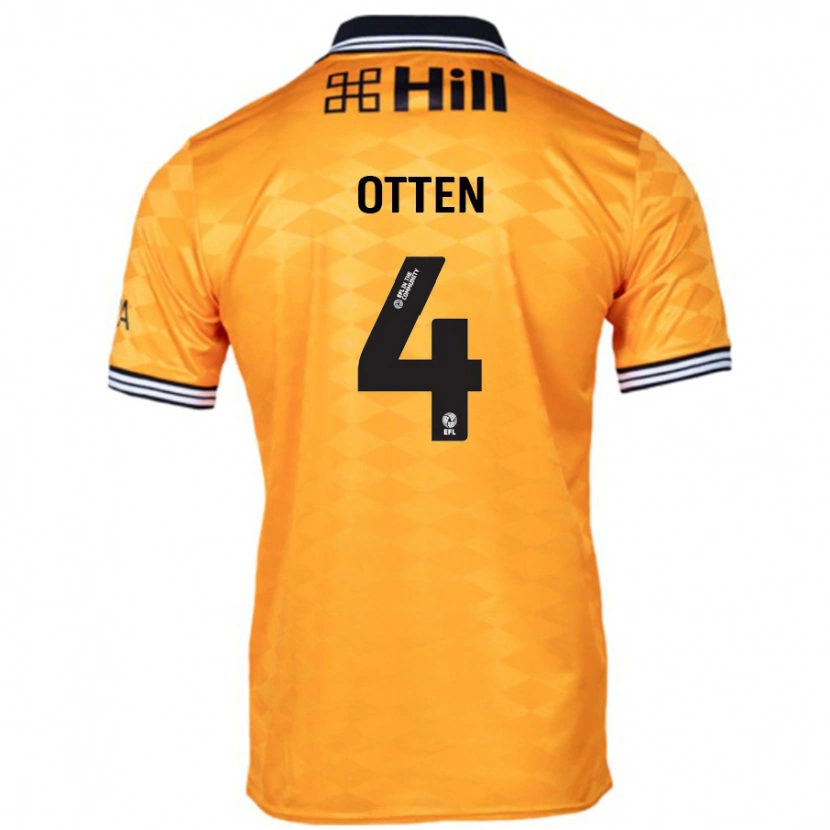 DanxenメンズGisela Otten#4オレンジホームシャツ2024/25ジャージーユニフォーム