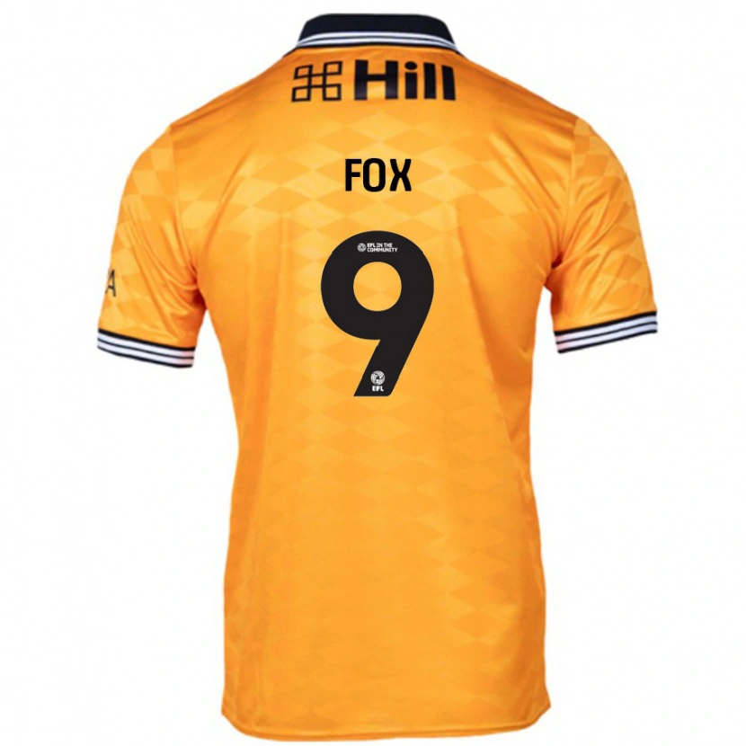 DanxenメンズRuth Fox#9オレンジホームシャツ2024/25ジャージーユニフォーム