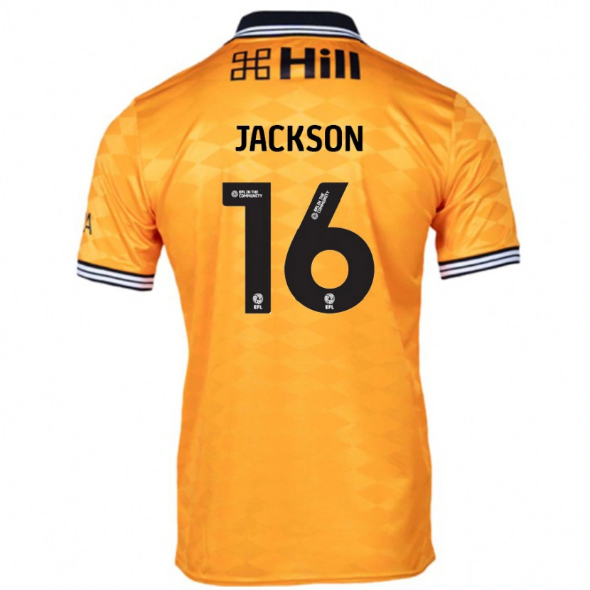 DanxenメンズAbbie Jackson#16オレンジホームシャツ2024/25ジャージーユニフォーム