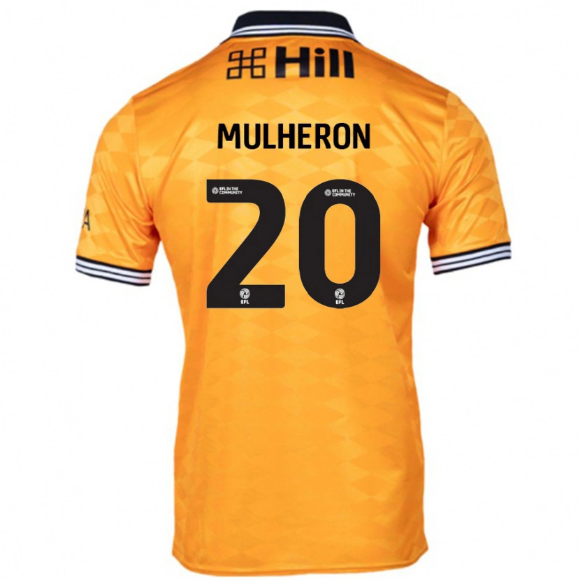 DanxenメンズBronwyn Mulheron#20オレンジホームシャツ2024/25ジャージーユニフォーム