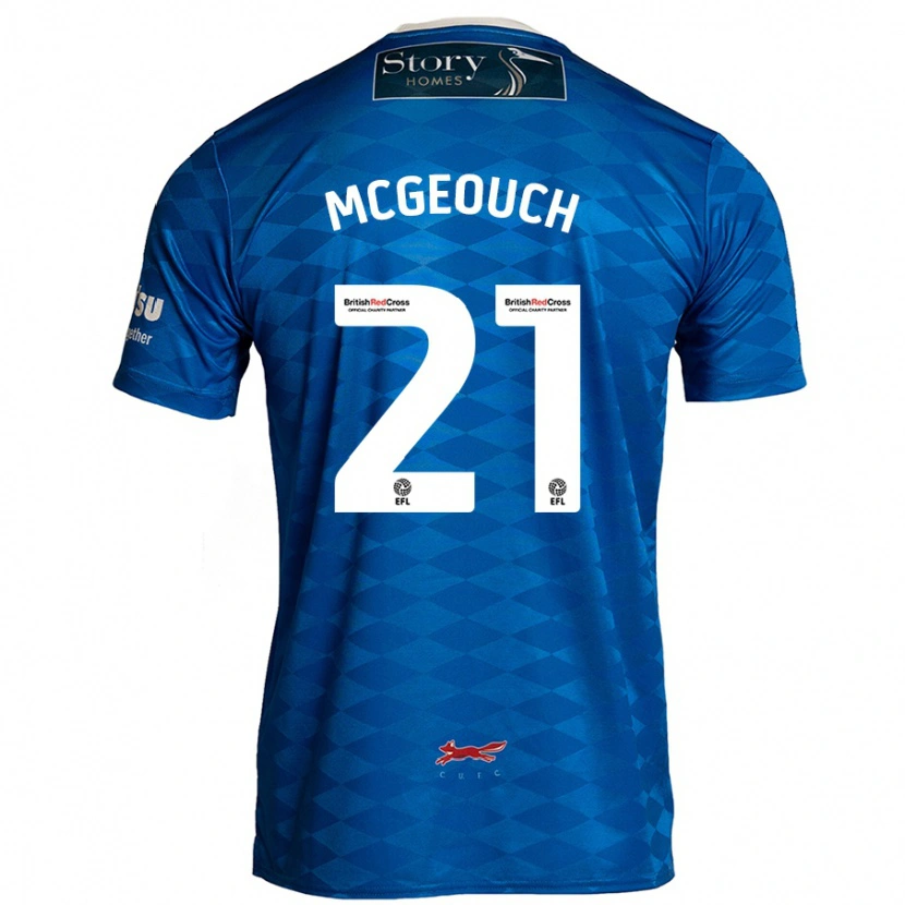 DanxenメンズDylan Mcgeouch#21青ホームシャツ2024/25ジャージーユニフォーム