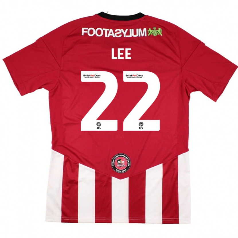 DanxenメンズHarry Lee#22赤 白ホームシャツ2024/25ジャージーユニフォーム