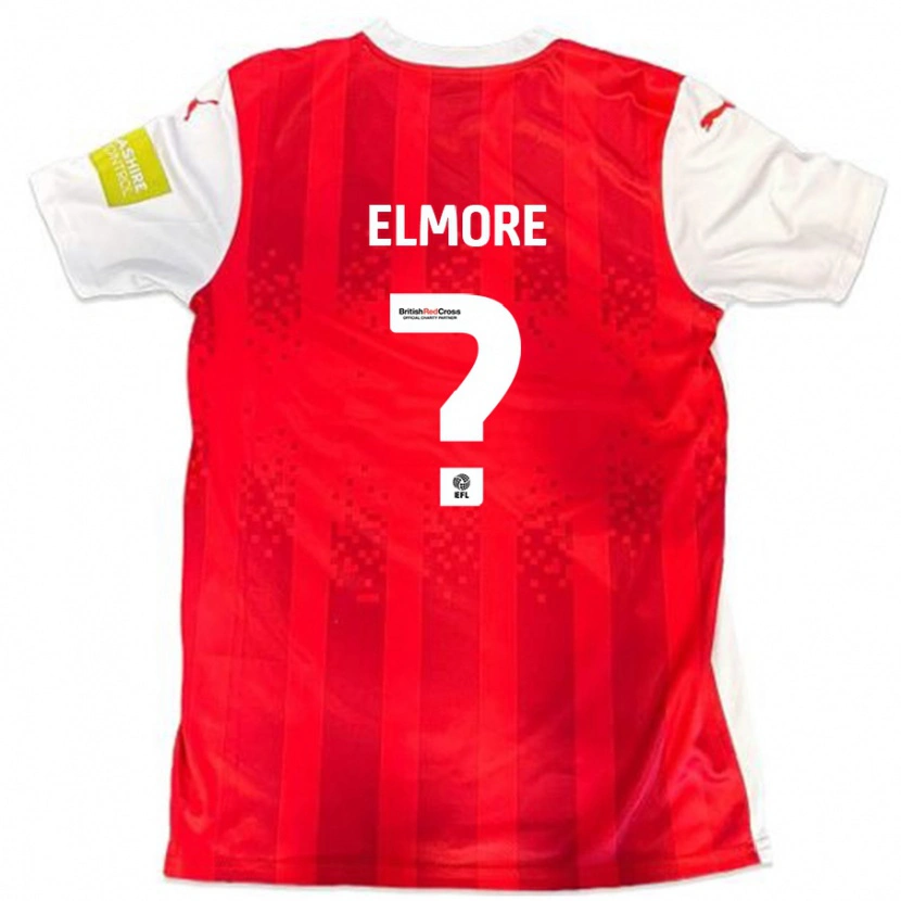 DanxenメンズHarry Elmore#0赤 白ホームシャツ2024/25ジャージーユニフォーム
