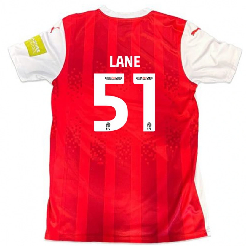 DanxenメンズMikey Lane#51赤 白ホームシャツ2024/25ジャージーユニフォーム