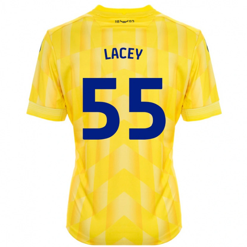 DanxenメンズAaron Lacey#55黄ホームシャツ2024/25ジャージーユニフォーム