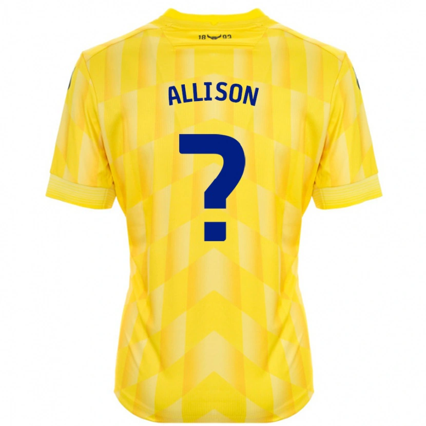 DanxenメンズLauren Allison#0黄ホームシャツ2024/25ジャージーユニフォーム