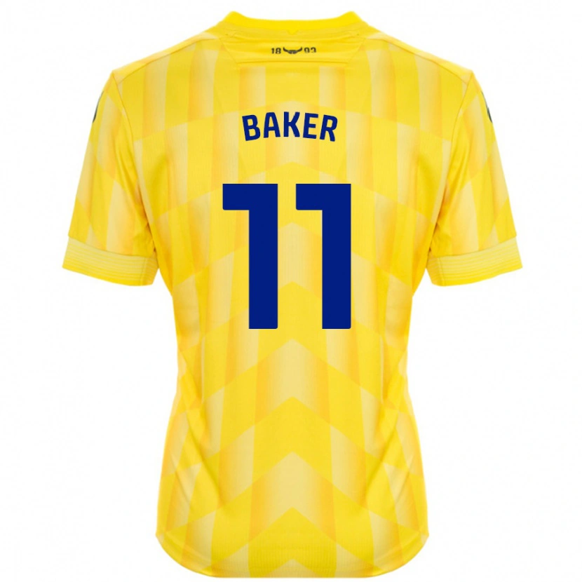 DanxenメンズSophie Baker#11黄ホームシャツ2024/25ジャージーユニフォーム