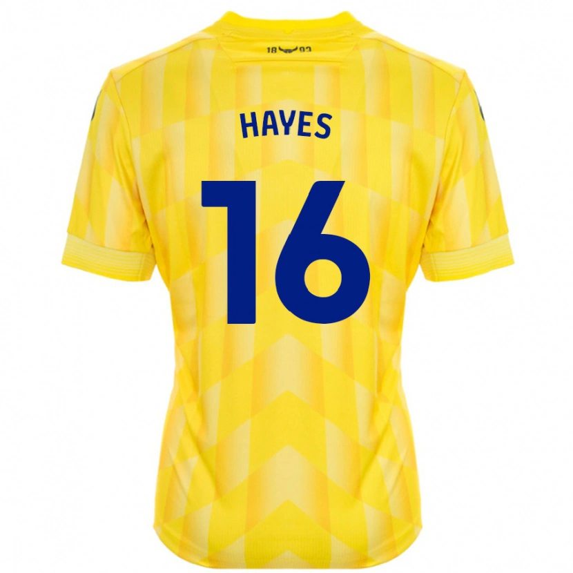 DanxenメンズGeorgia Hayes#16黄ホームシャツ2024/25ジャージーユニフォーム