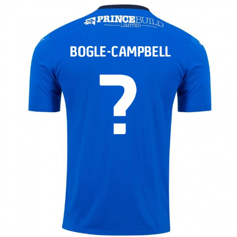 DanxenメンズMa'kel Bogle-Campbell#0ブルーホワイトホームシャツ2024/25ジャージーユニフォーム