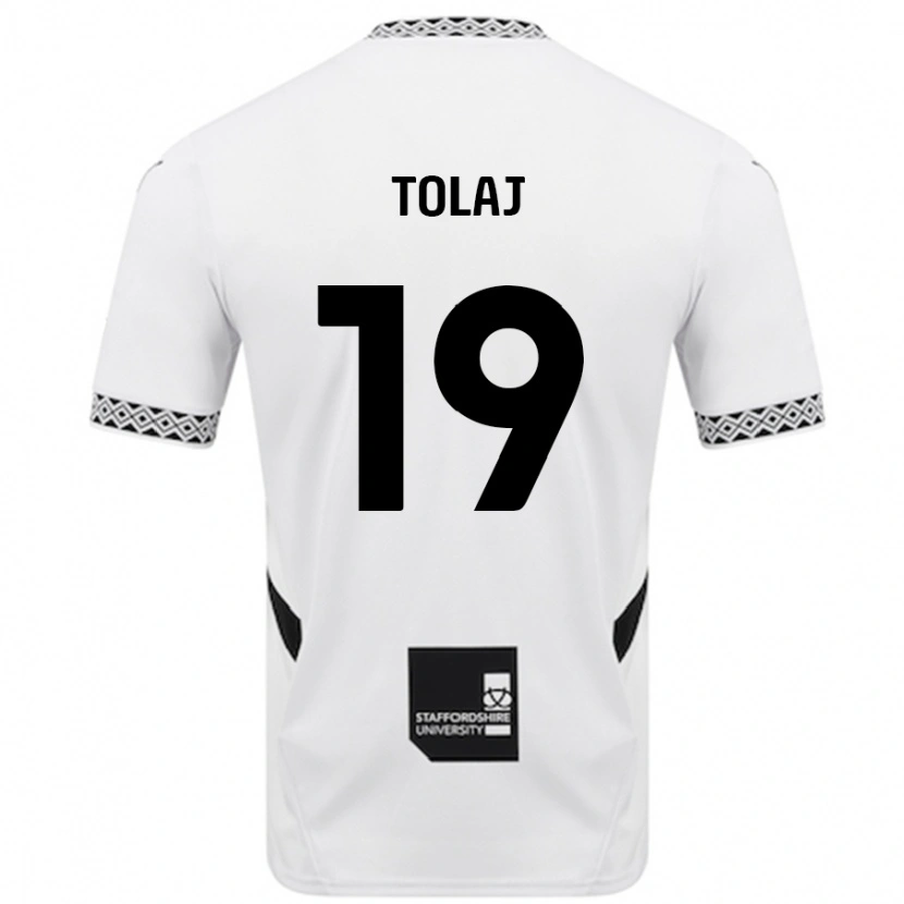 DanxenメンズLorent Tolaj#19白ホームシャツ2024/25ジャージーユニフォーム