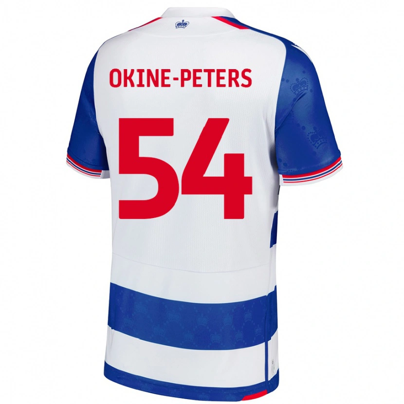 DanxenメンズJeremiah Okine-Peters#54ブルーホワイトホームシャツ2024/25ジャージーユニフォーム