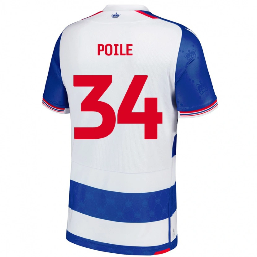DanxenメンズImogen Poile#34ブルーホワイトホームシャツ2024/25ジャージーユニフォーム