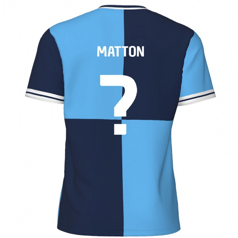 DanxenメンズJack Matton#0スカイブルー ダークブルーホームシャツ2024/25ジャージーユニフォーム
