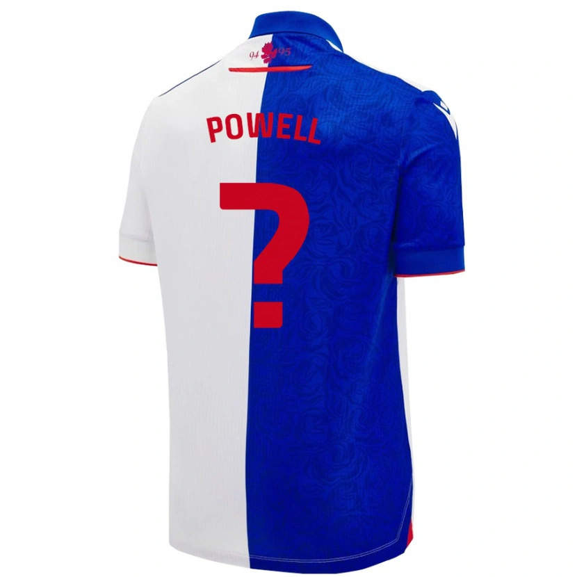 DanxenメンズBrandon Powell#0スカイブルー ホワイトホームシャツ2024/25ジャージーユニフォーム