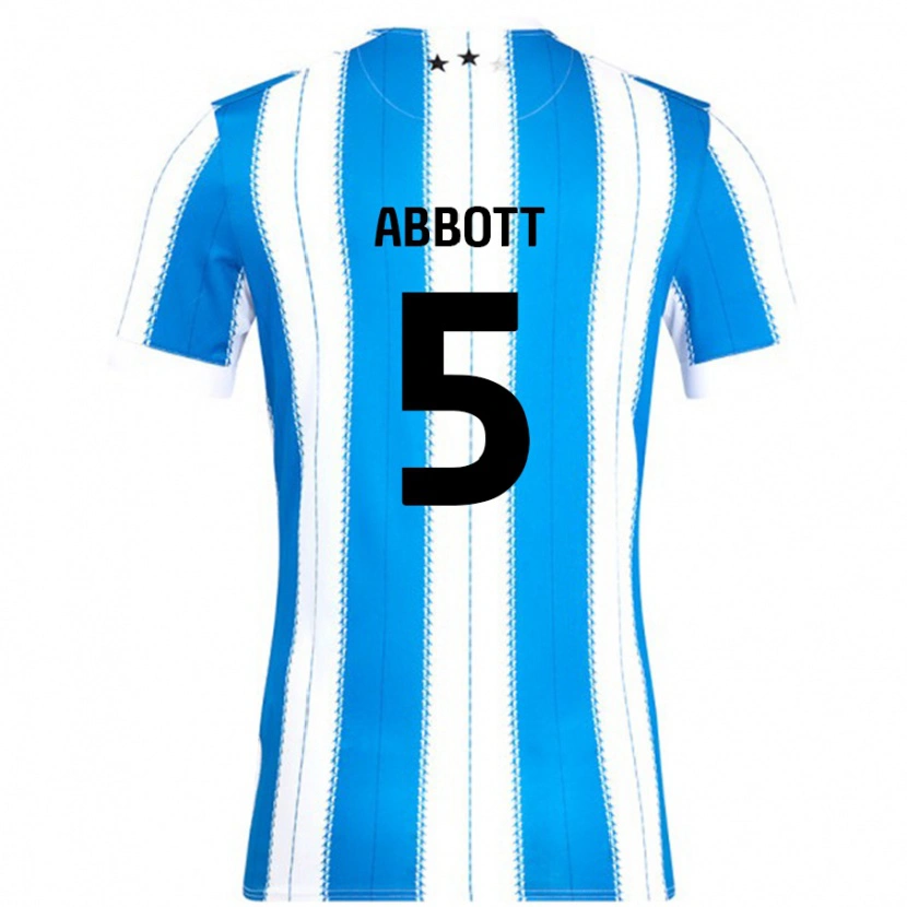DanxenメンズVicky Abbott#5ブルーホワイトホームシャツ2024/25ジャージーユニフォーム
