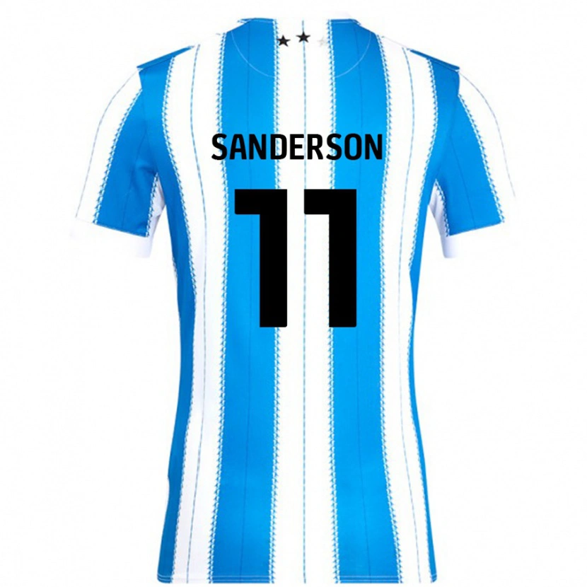 DanxenメンズBrittany Sanderson#11ブルーホワイトホームシャツ2024/25ジャージーユニフォーム