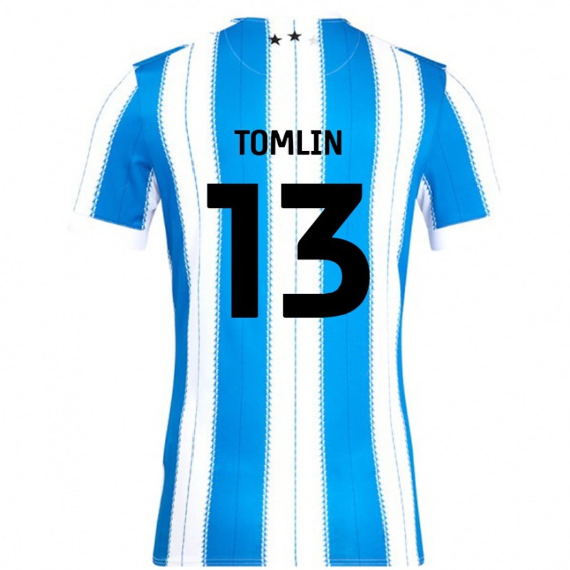 DanxenメンズPhoebe Tomlin#13ブルーホワイトホームシャツ2024/25ジャージーユニフォーム