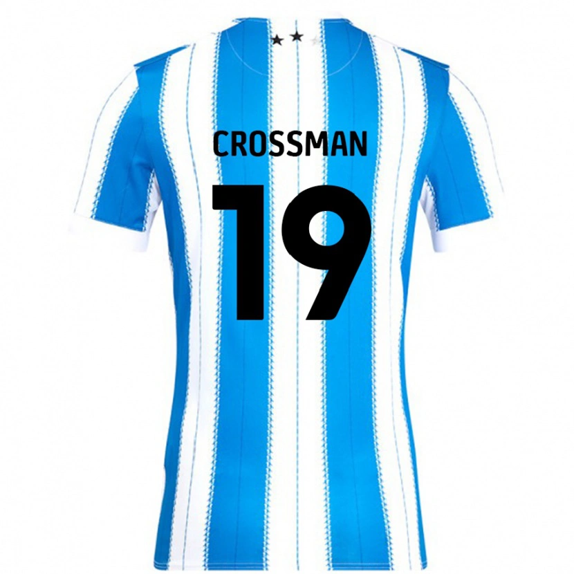 DanxenメンズPaige Crossman#19ブルーホワイトホームシャツ2024/25ジャージーユニフォーム