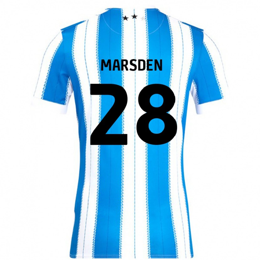 DanxenメンズBrooke Marsden#28ブルーホワイトホームシャツ2024/25ジャージーユニフォーム