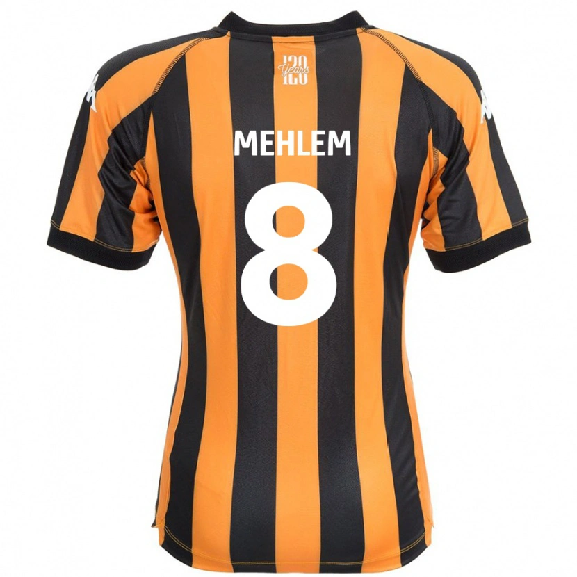 DanxenメンズMarvin Mehlem#8ブラックアンバーホームシャツ2024/25ジャージーユニフォーム