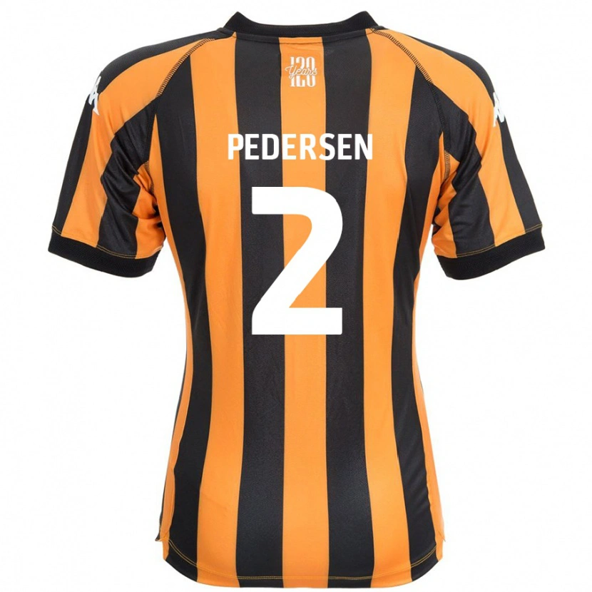 DanxenメンズEden Pedersen#2ブラックアンバーホームシャツ2024/25ジャージーユニフォーム