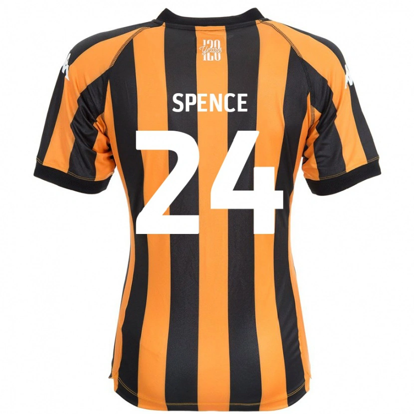 DanxenメンズEmily Spence#24ブラックアンバーホームシャツ2024/25ジャージーユニフォーム
