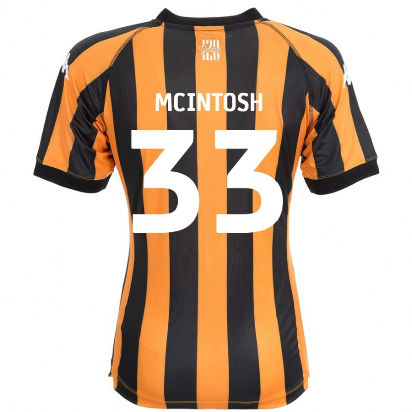 DanxenメンズLucy Mcintosh#33ブラックアンバーホームシャツ2024/25ジャージーユニフォーム